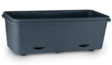 Small Self-Watering Planter – Charcoal