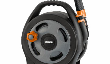 10m Patio Hose Reel with Nozzle Set