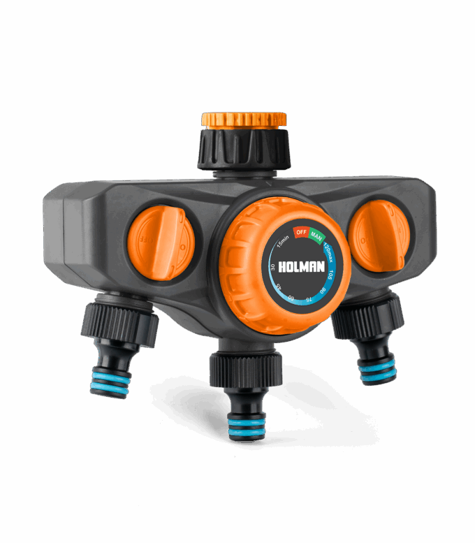 2hr Mechanical Tap Timer with 2× Additional Outlets