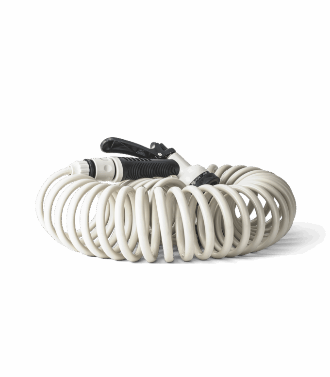 ø12mm × 10m ColourDip™ Spiral Hose - Frost