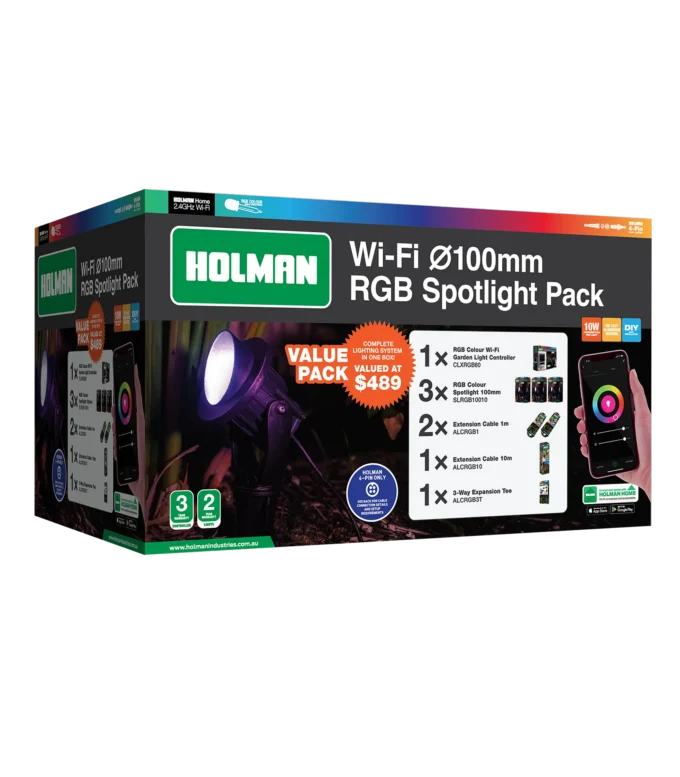 Box image - 100mm RGB Spotlight Value Pack
