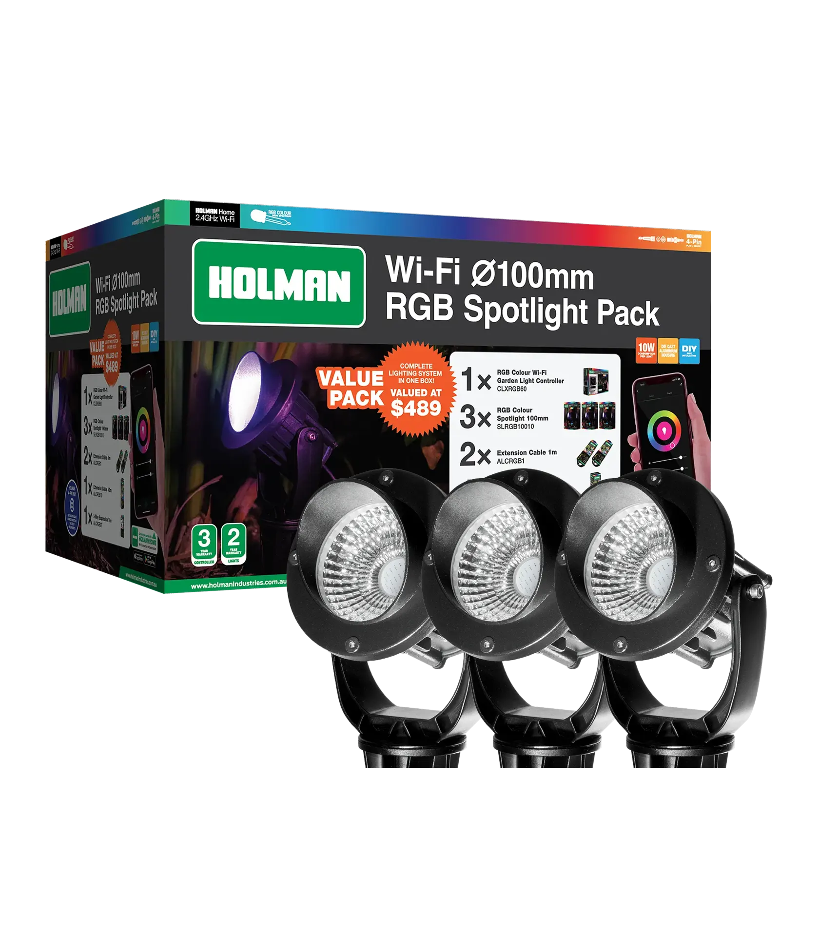 100mm_Wi-Fi_RGB_Spotlight_Value_Pack_2 100mm RGB Spotlight Value Pack