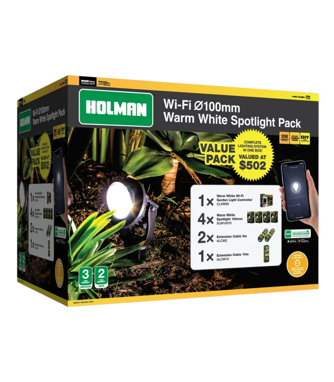 Box image - 100mm Warm White Spotlight Value Pack