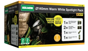 ⌀140mm Warm White Spotlight Pack
