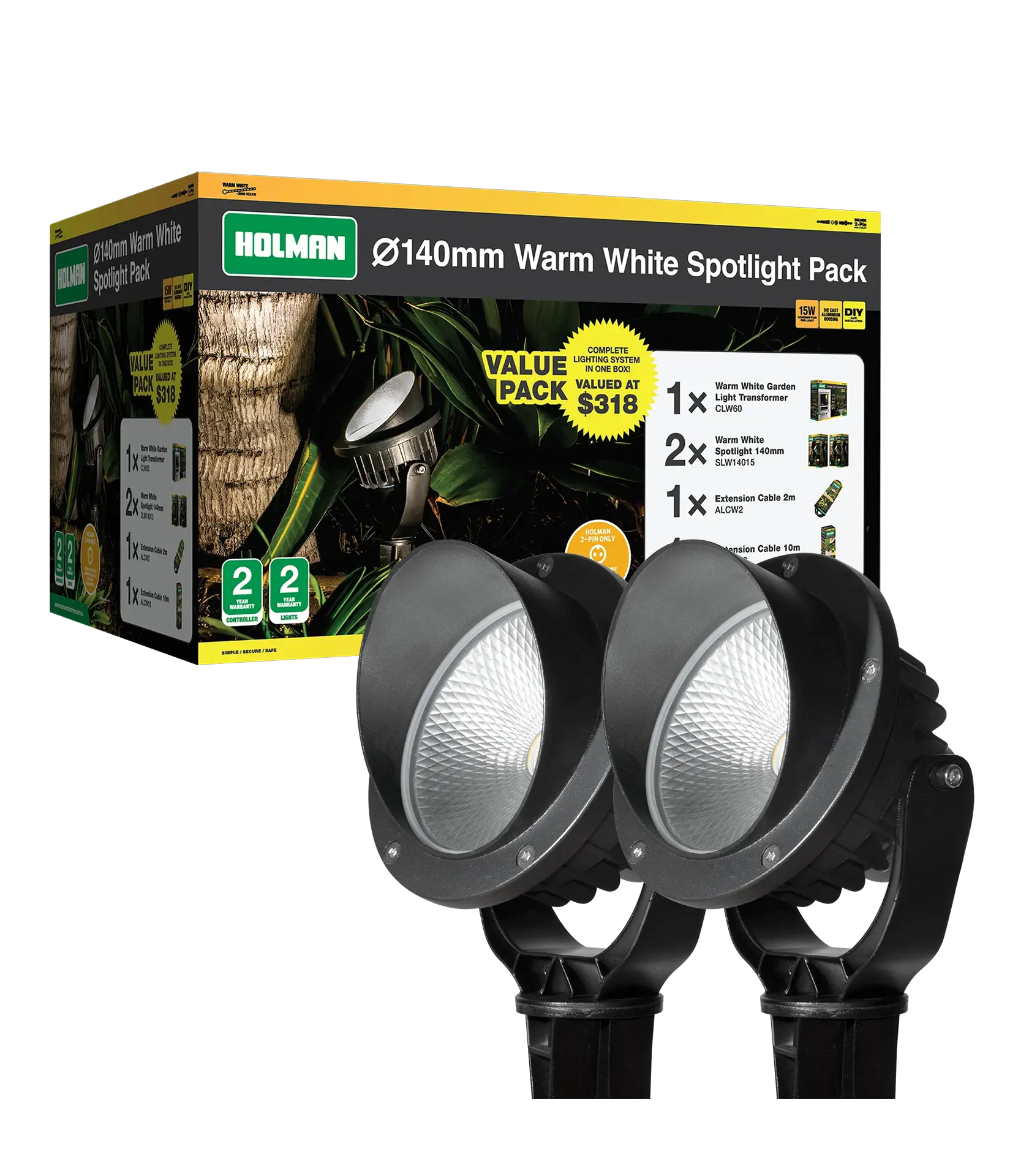 140mm_Warm_White_Spotlight_Value_Pack_2 140mm Warm White Spotlight Value Pack