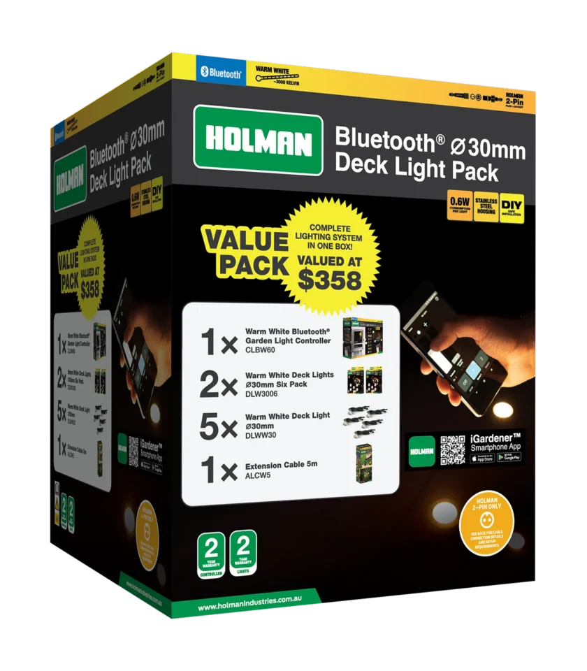 30mm_Bluetooth_Warm_White_Deck_Light_Value_Pack Box image - 30mm Warm White Deck Light Value Pack