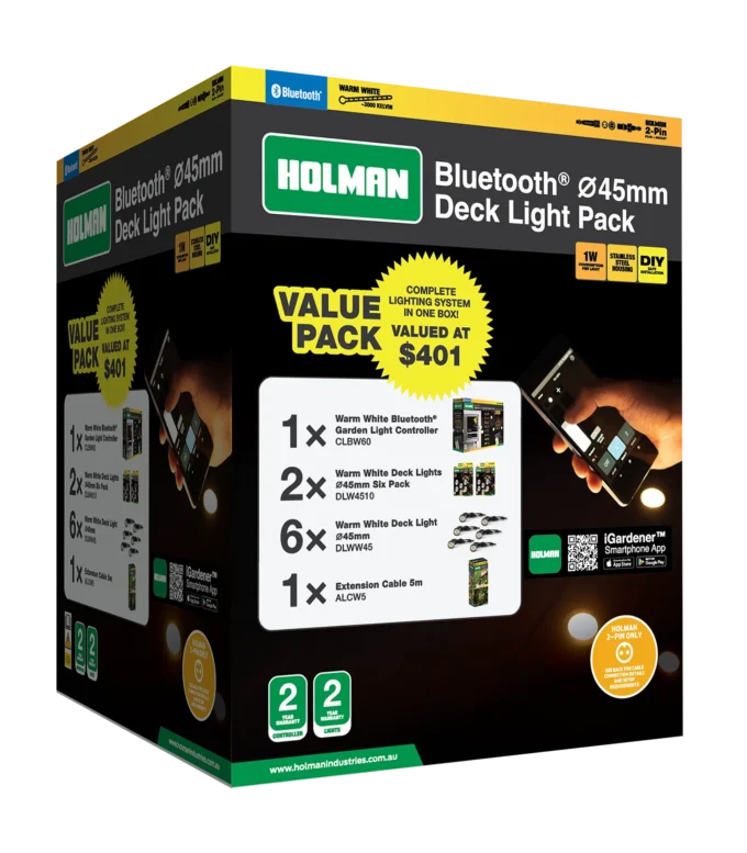 Box image - 45mm Warm White Deck Light Value Pack