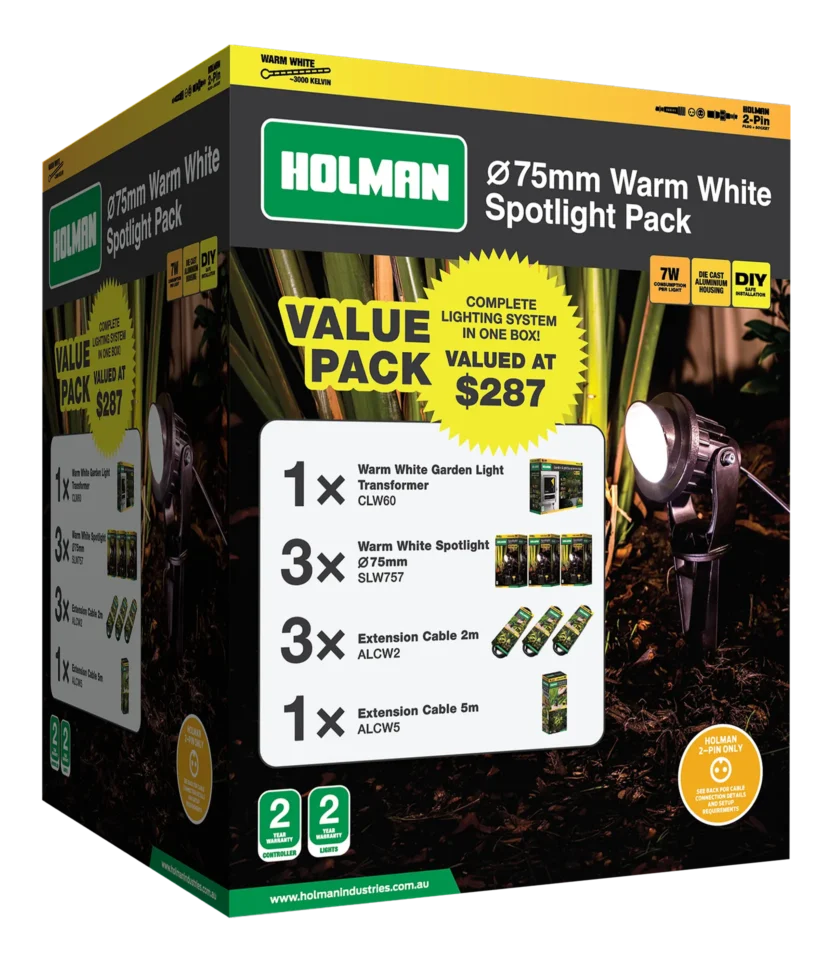 75mm_Warm_White_Spotlight_Value_Pack Box image - 75mm Warm White Spotlight Value Pack