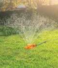 Holman Flower Sprinkler watering lawn