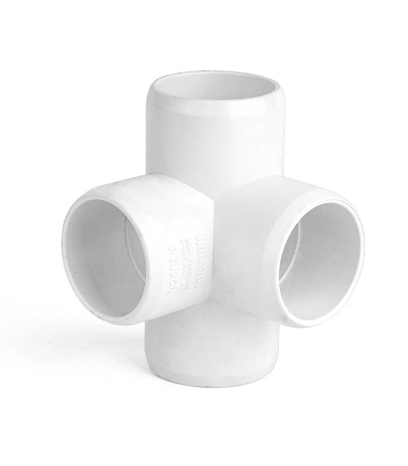 EzyFit 4 Way Joint 25mm