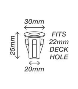 30mm Deck Light Size