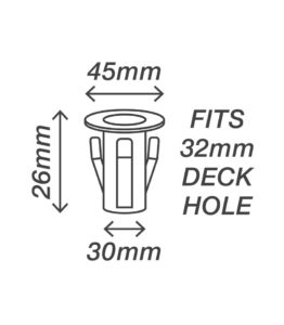 45mm Deck Light Size