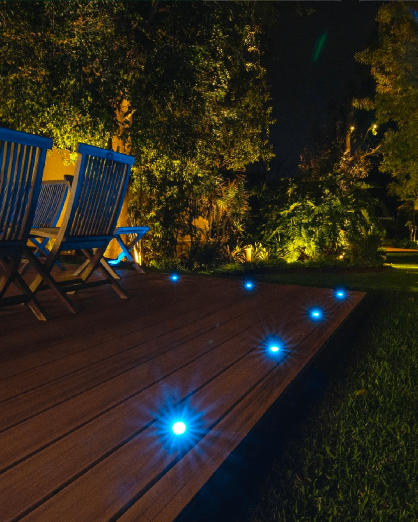 45mm RGB Deck Lights Instagram - holmangarden 45mm RGB deck lights