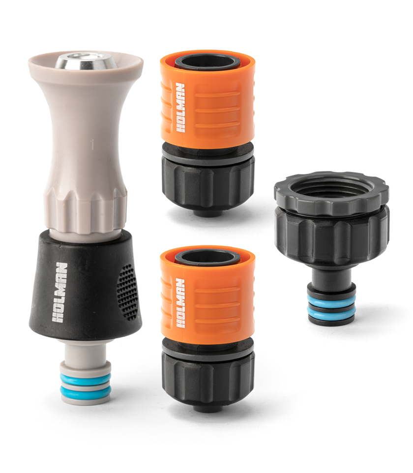 ⌀12mm Plastic HiFlow Nozzle & Connector Set Holman Industries
