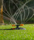 3-Arm Rotating Sprinkler with Heavy Duty Weighted Base