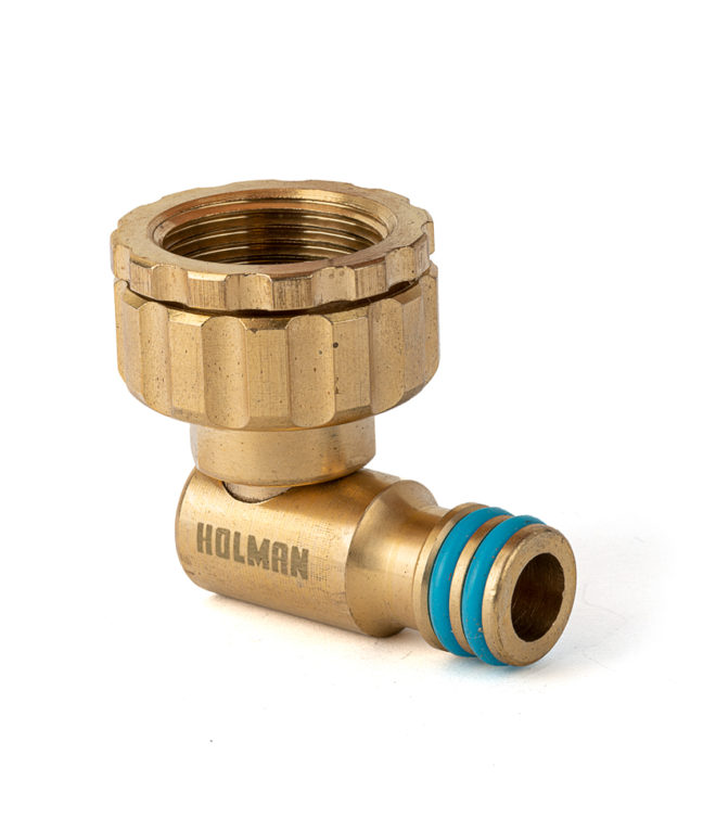 ⌀12mm Brass Swivel Tap Adaptor Holman Industries