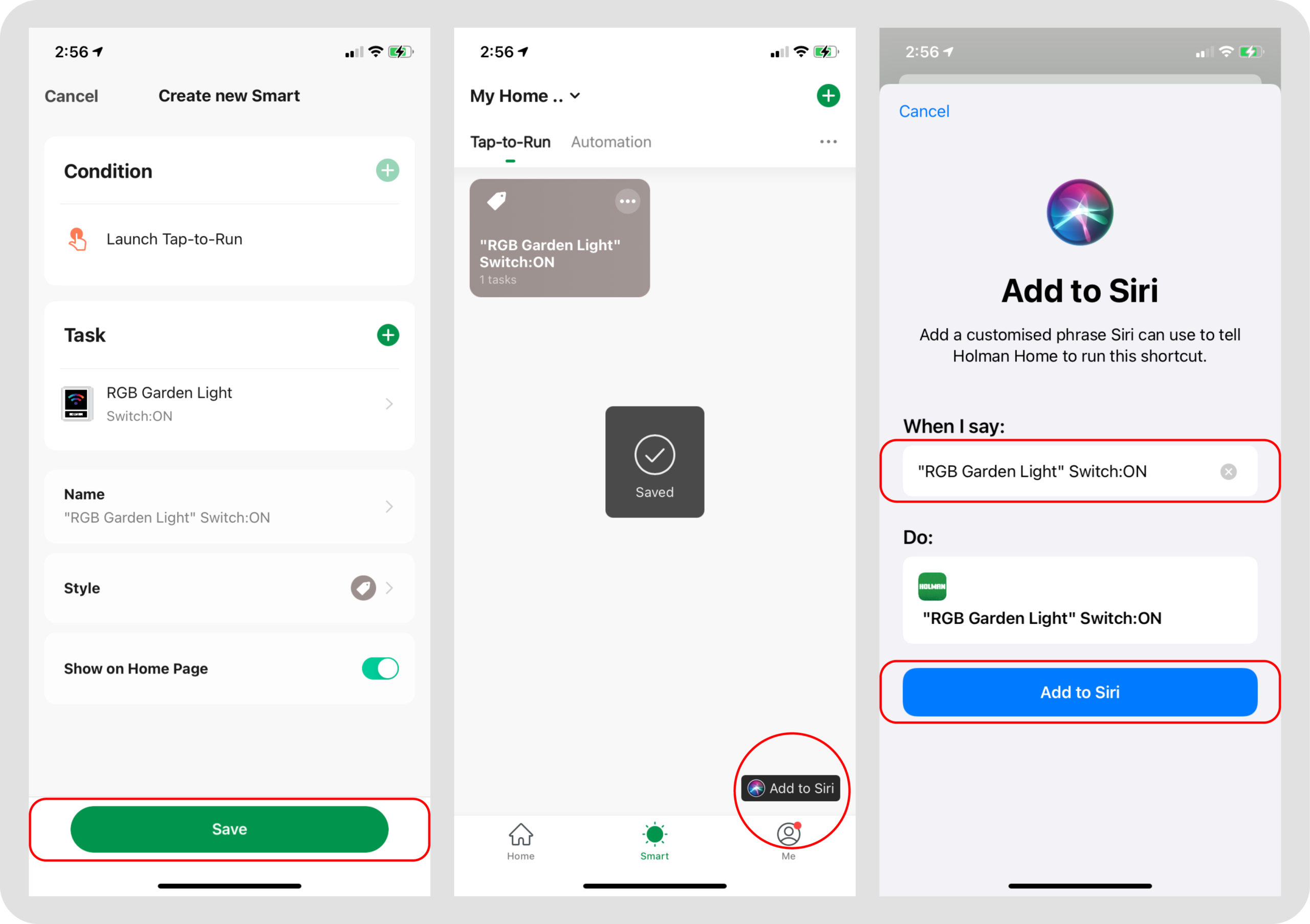 Tap to Run Steps - Smart Outdoor Lights