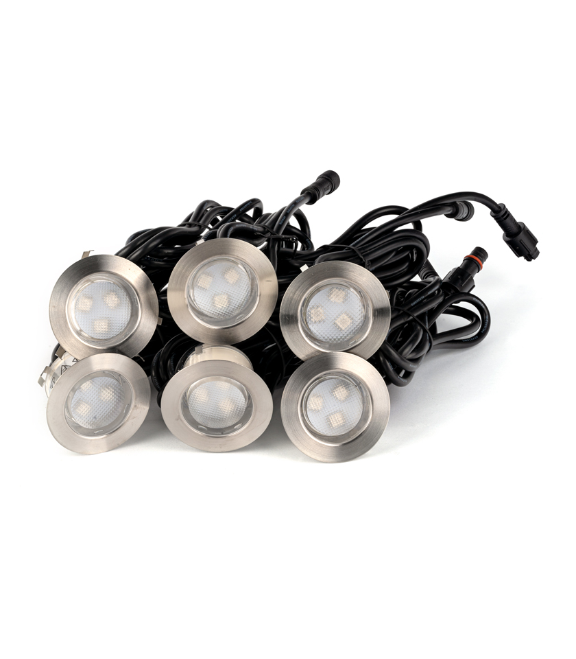 DLRGB4505 45mm RGB Colour Deck Lights 6 Pack DLRGB4505 45mm RGB Colour Deck Lights 6 Pack
