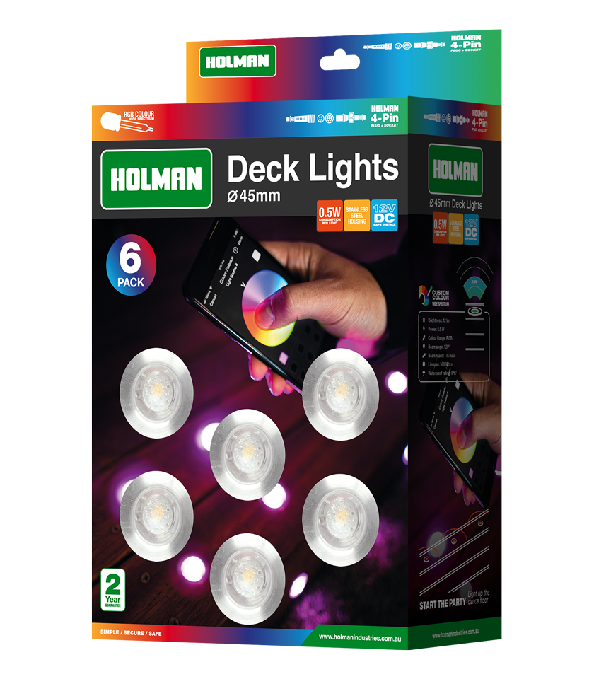 DLRGB4505 45mm RGB Colour Deck Lights
