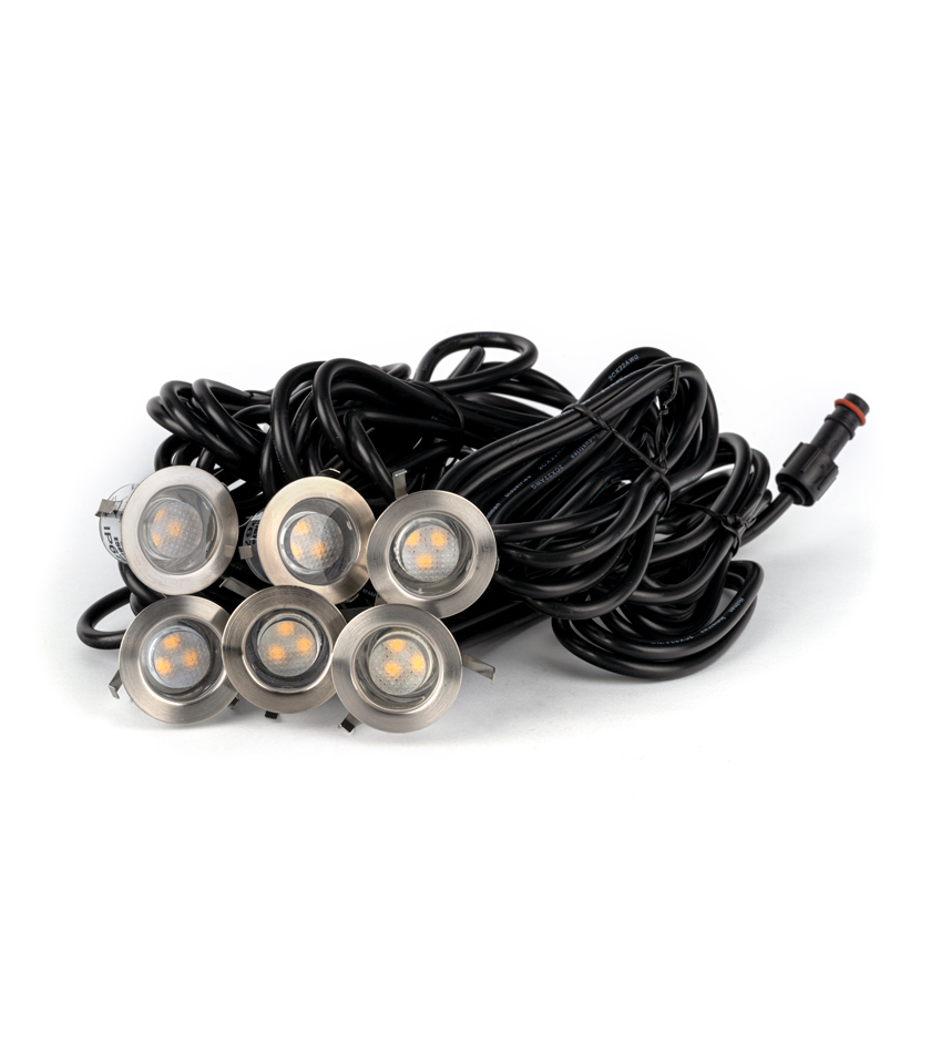 DLW3006 30mm Warm White Deck Lights 6 Pack DLW3006 30mm Warm White Deck Lights 6 Pack