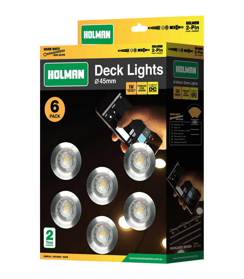 DLW4510 45mm Warm White Deck Lights