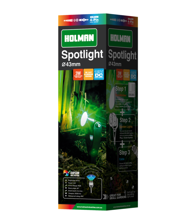 RGB Colour Pond Light Value Pack Holman Industries