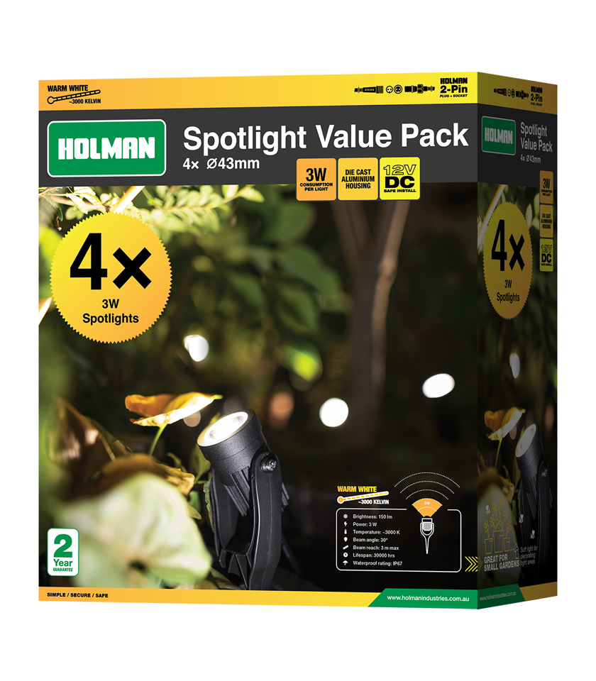 SLW433VP 43mm Warm White Spotlight Value Pack