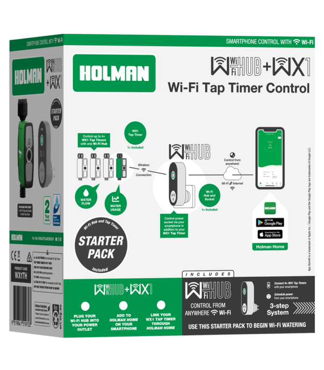 WX1 Tap Timer and WiFi Hub Holman Industries