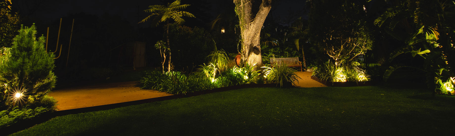 improve your home security with gardnen lights